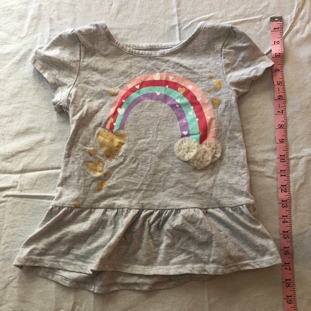 Girls size med 7/8 rainbow t shirt